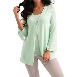 NEW FRENCH KYSS jane long sleeve kashmira cardigan in mint